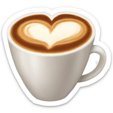 cappucino heart emoji sticker