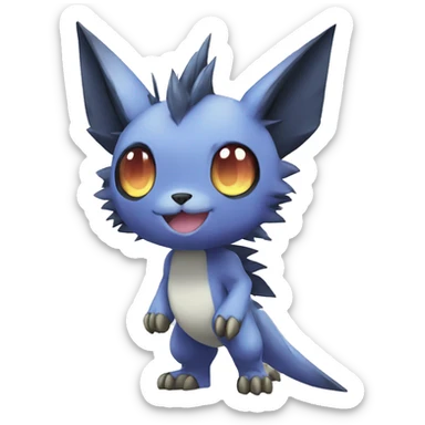  kawaii cool edgy Digimon-Fakemon-animal full body sticker