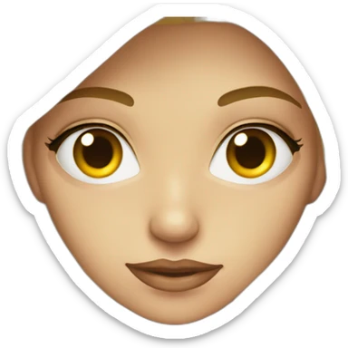 Blonde yeux sombres sticker