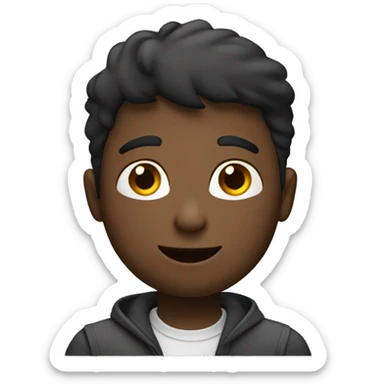 Boy with speechbubble sticker