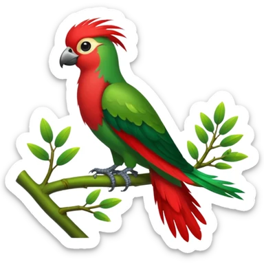 quetzal, exotic animal sticker