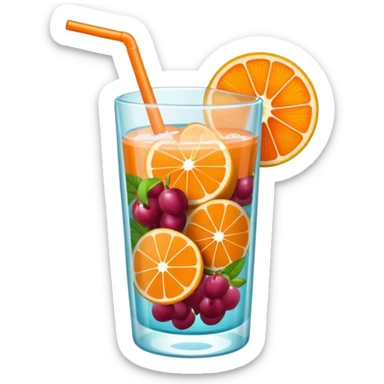 Emoji de una cóctel de frutas sticker