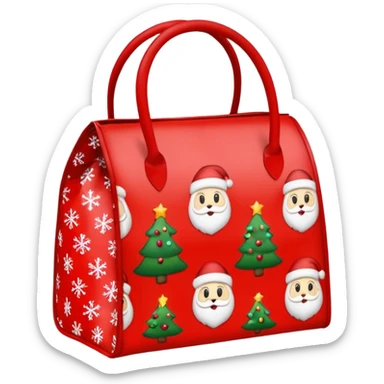 christmas lunch bag sticker