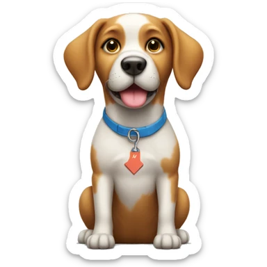 dog doing math sticker