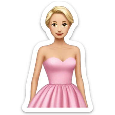 Putin pink dress sticker
