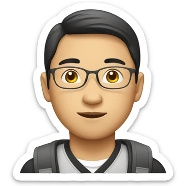 asian Student sticker