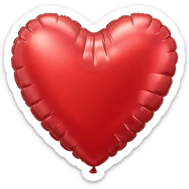 Foil balloon heart  sticker