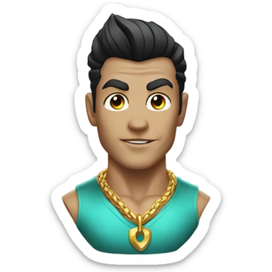 Namor with necklace sticker