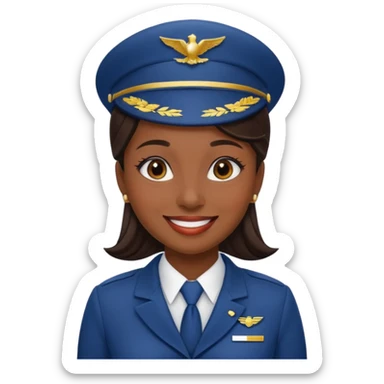 flight attendant sticker