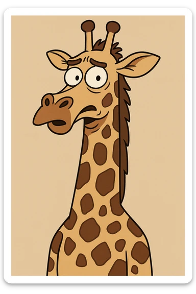 Giraffe sticker
