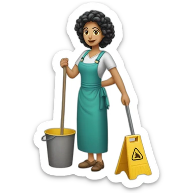 bad gipsy cleaner women sticker