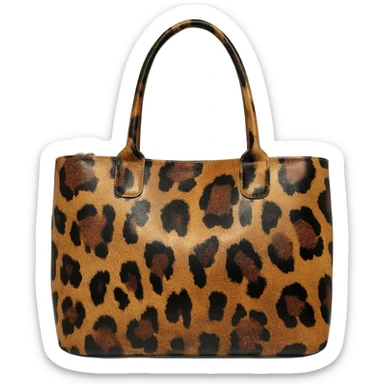 kelly hermes leopard design bag sticker