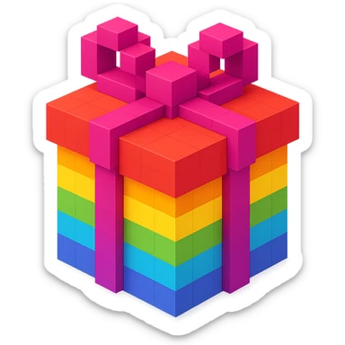Rainbow gift sticker