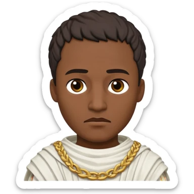 julius caesar young evil toga sticker