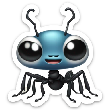 cute chibi cartoon ant sticker