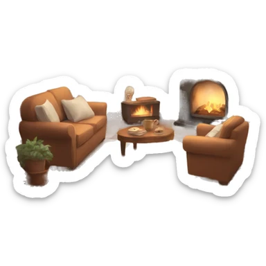 Cozy home vibe aesthetic  sticker