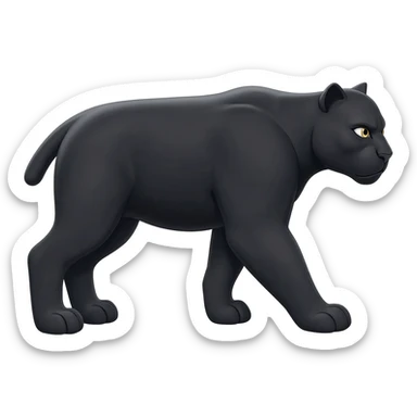Pantera negra caminando sticker