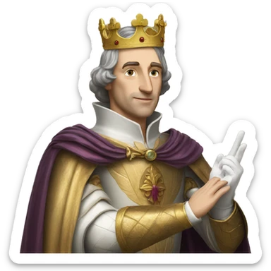 king baldwin IV He raised his hand with a white glove sticker
