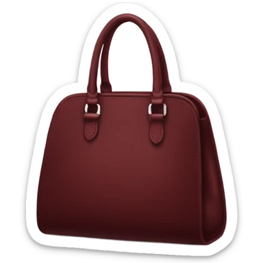 dark red handbag sticker