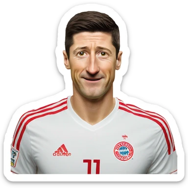 robert lewandowski  sticker