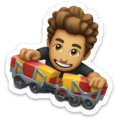 roll the dice again roller coaster sticker