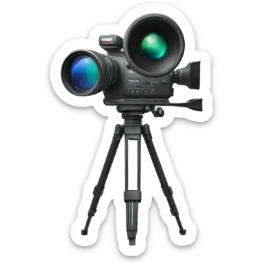 film video camera sticker