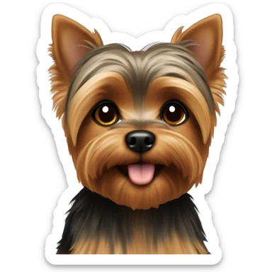 Yorkie brown sticker