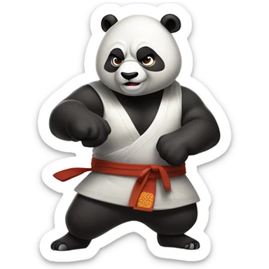 Kung fu panda sticker