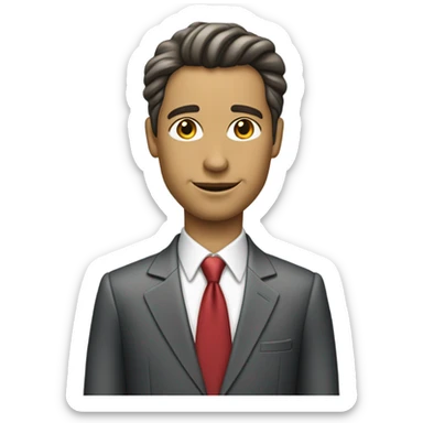 90s businessman sticker