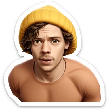 realistic portrait of a boy sticker