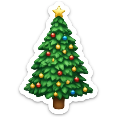 Christmas tree sticker
