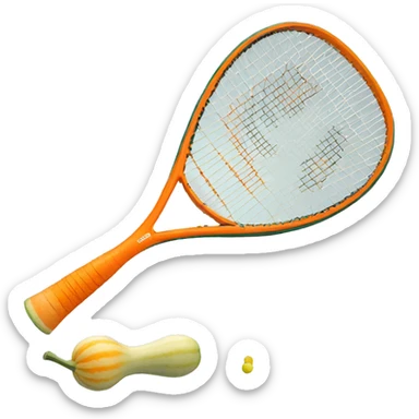 Raquet squash sticker