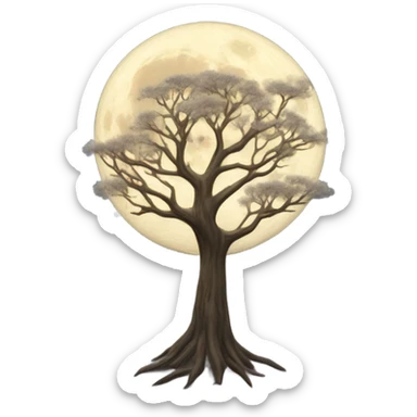 Moon Tree sticker