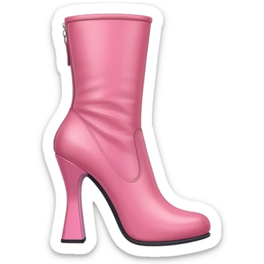 Pink boot sticker
