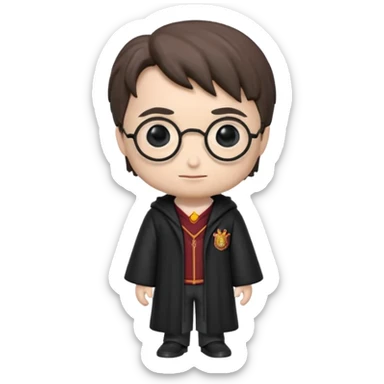 harry potter in love face funko pop style cute sticker