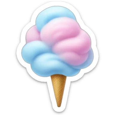 cotton candy sticker