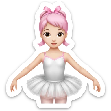 Ballerina girl sticker