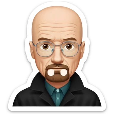 Walter white in coat  sticker