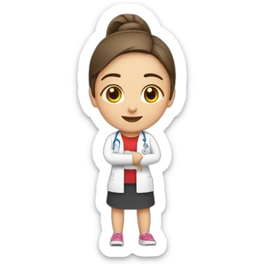 turkish physiotherapist girl sticker