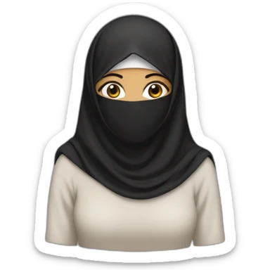 Niqab woman muslim sticker