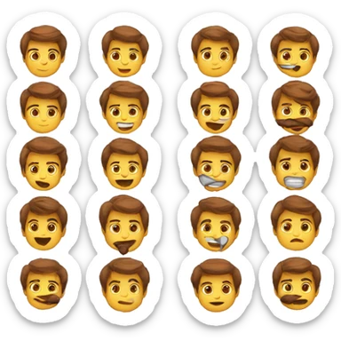 Emoji dos chicos beso sticker