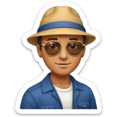 Coastal Town man sticker