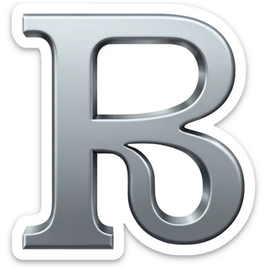 Letter R sticker