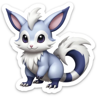 Shiny Furret-Absol-Noibat-Hybrid (Full body) sticker