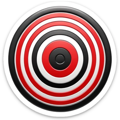 dart target bullseye sticker