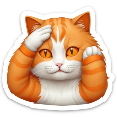 Cat do Facepalm sticker
