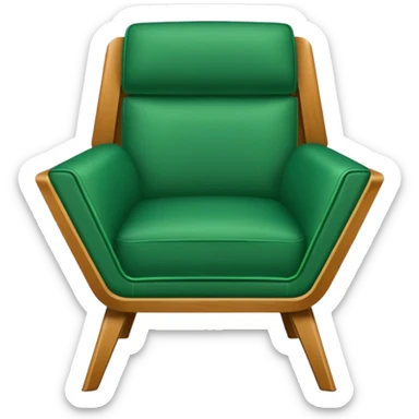 green arrow chair sticker