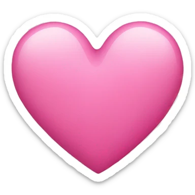 Pink heart sticker