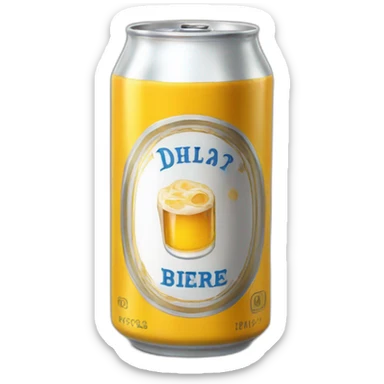 Bière canette sticker