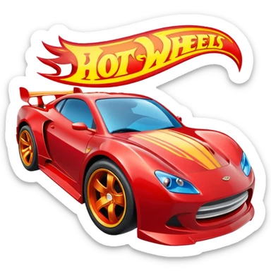 hot wheels logo sticker